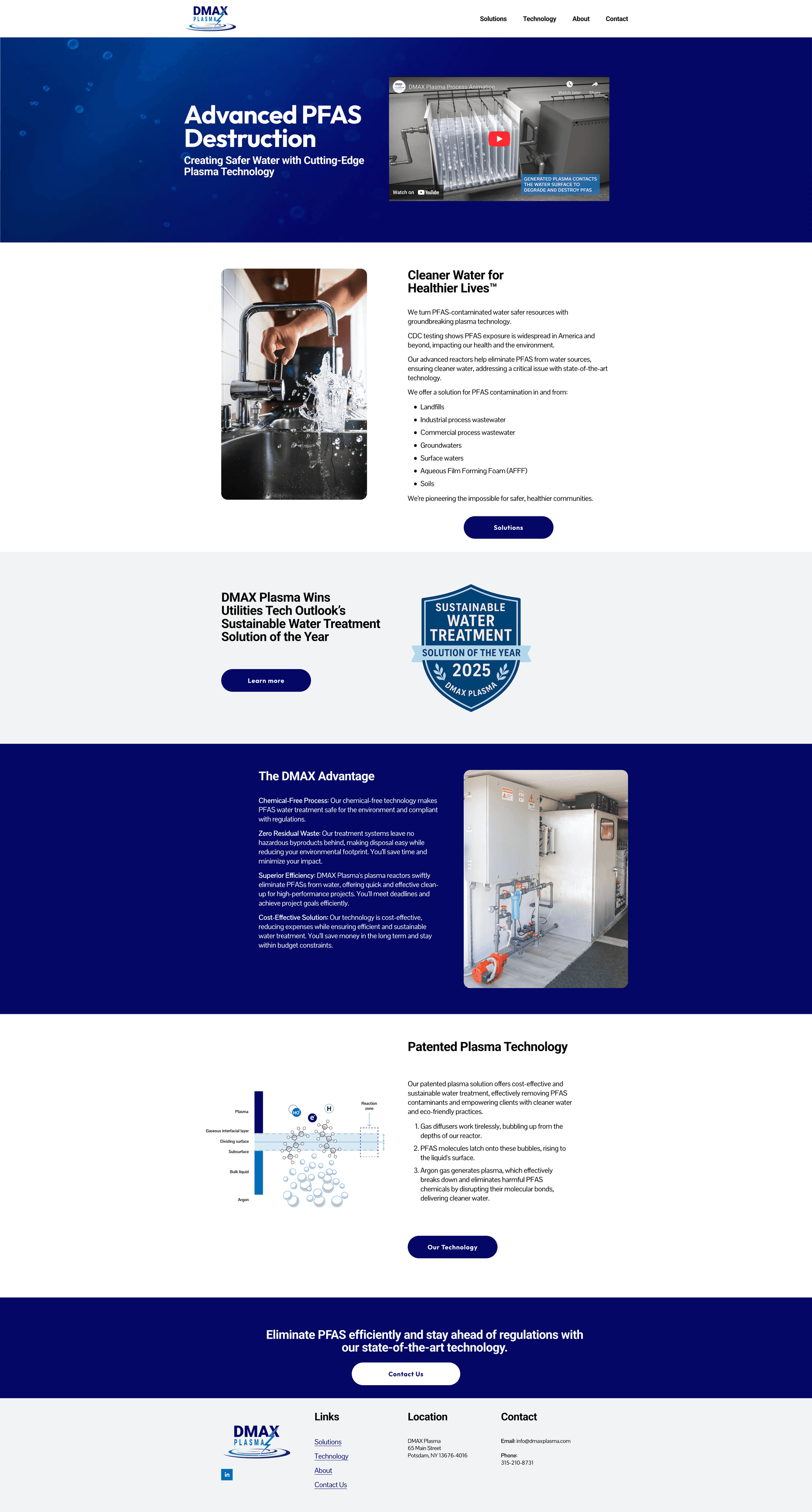 DMAX Plasma website screenshot