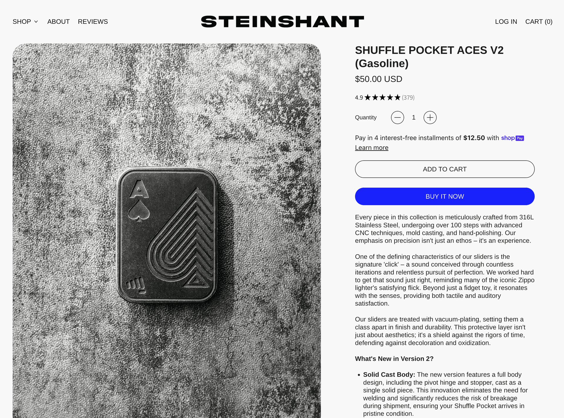 STEINSHANT website screenshot