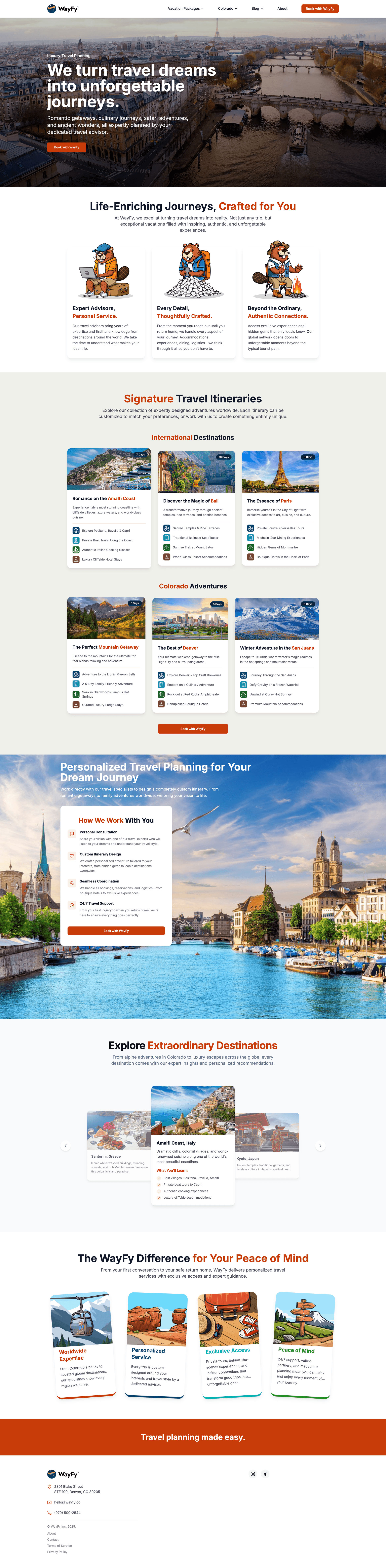 WayFy website screenshot