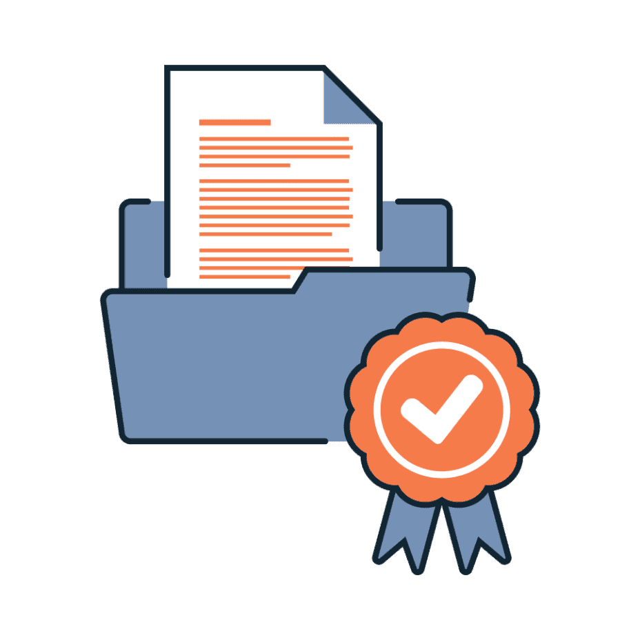 Illustration of a design certification